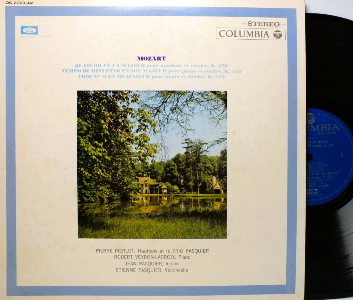 OS 2069-AM バスキエ三重奏団 モーツァルト テンポ・ディ・メヌエット ピアノ三重奏曲 LP【8商品以上同梱で送料無料】2507拍卖