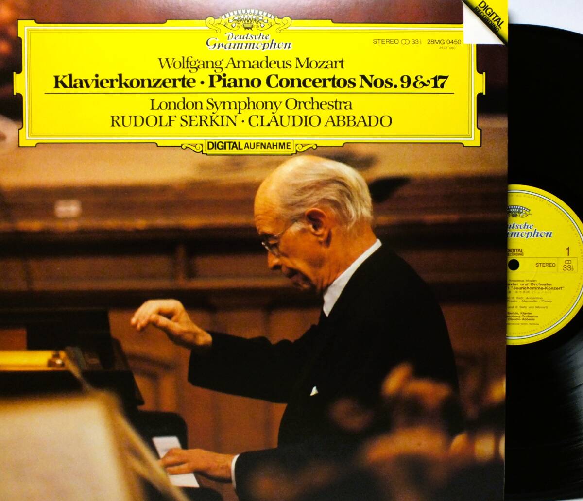 28MG 0450 【ピアノ】ルドルフ・ゼルキン RUDOLF SERKIN アバド モーツァルト ピアノ協奏曲 LP【8商品以上同梱で送料無料】2507拍卖