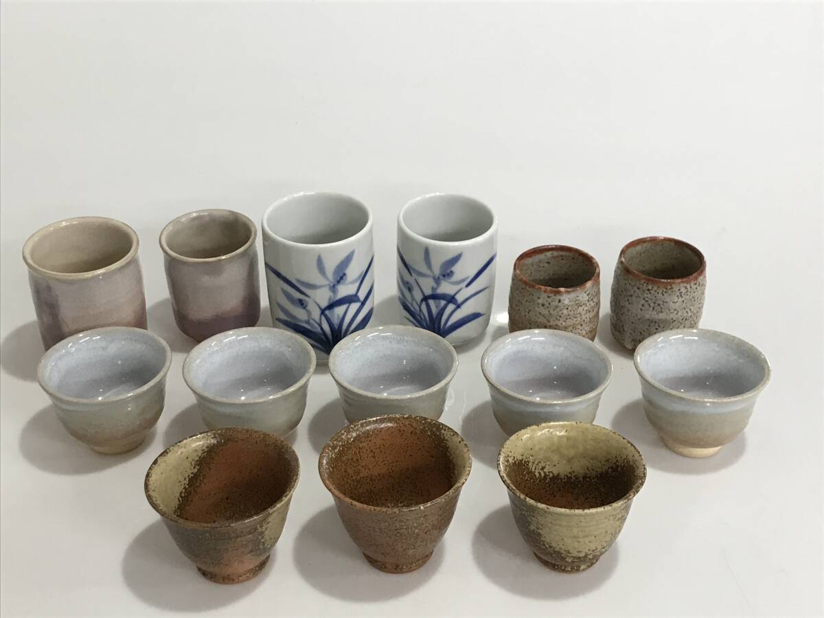 DG8352 湯呑 14点 まとめて 砥部 萩 他 和食器 茶器 陶器拍卖