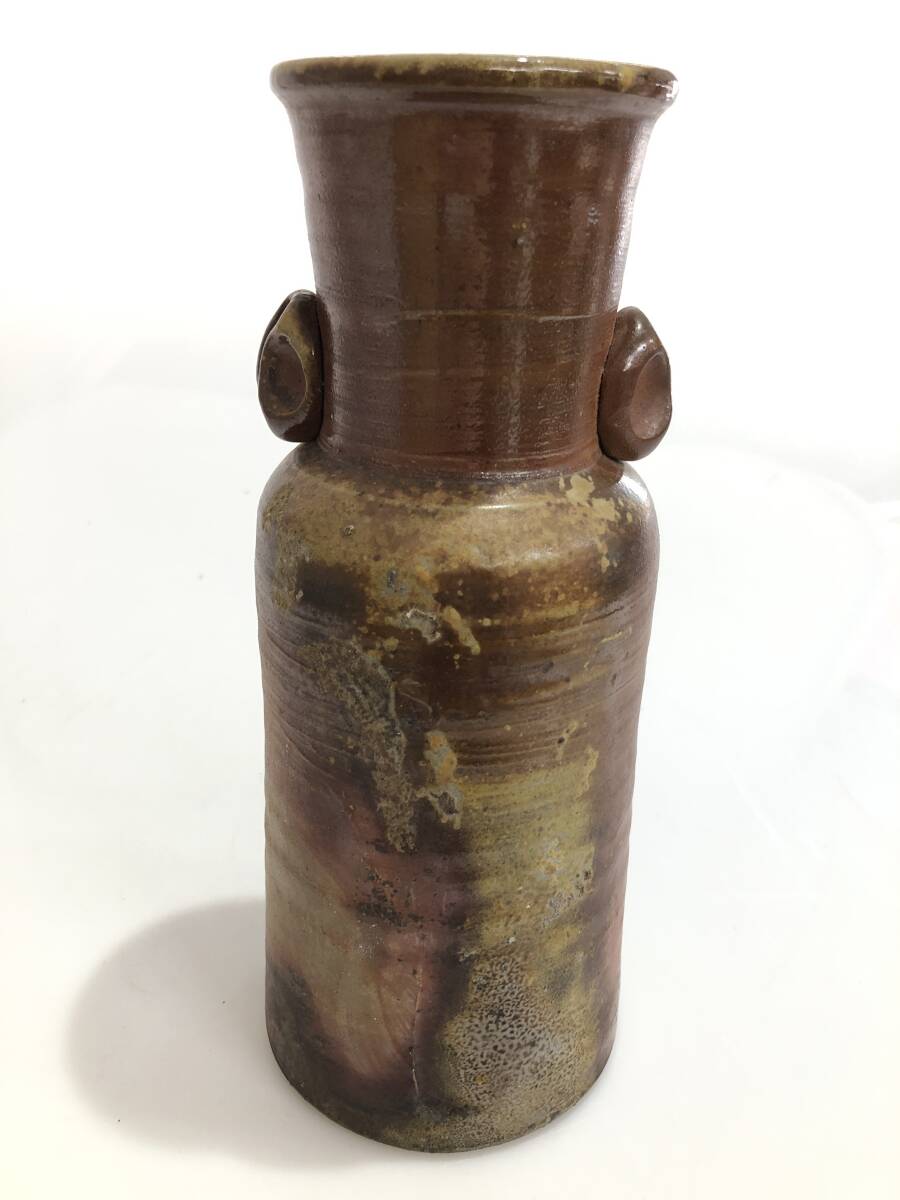 DB4283 備前焼? 在銘 印あり 花瓶 花器 花入拍卖