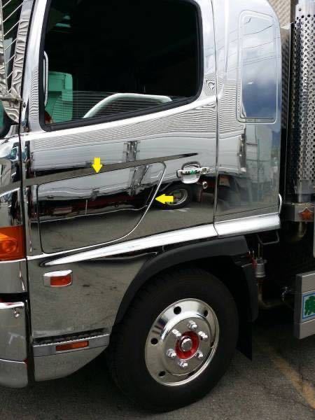 HINO 17プロフィア・Gプロフィア・17レンジャー・レンジャープロ FRPメッキ安全窓 ワンオフ品拍卖