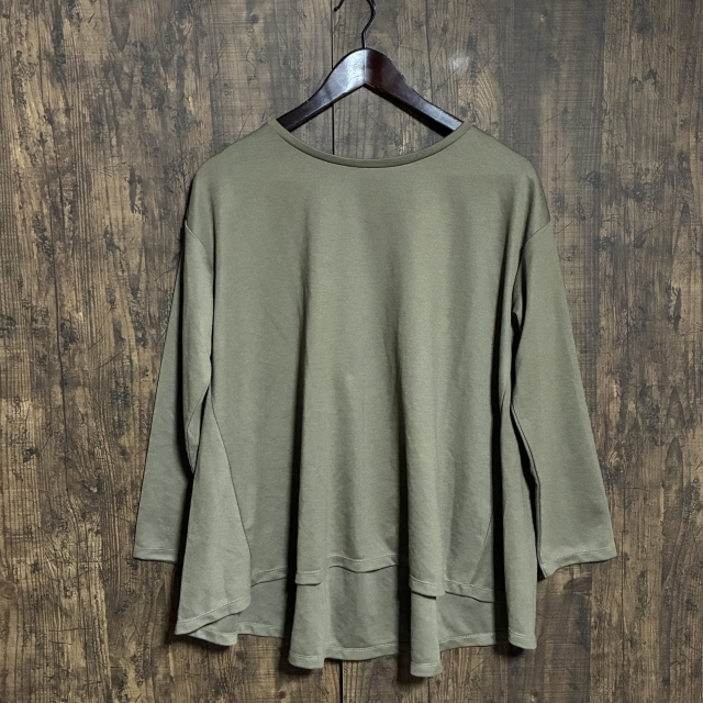 A344◇studio CLIP | スタディオクリップ カットソー カーキ レディース Mサイズ 中古品拍卖