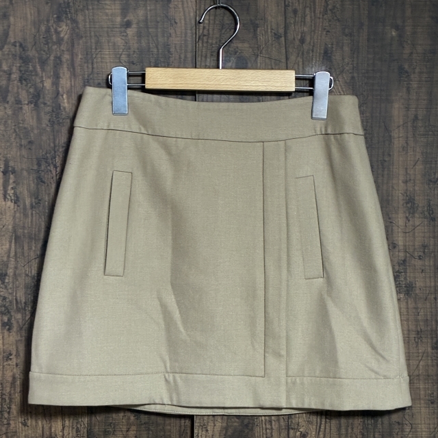 A511◇ZARA BASIC | ザラ ベーシック 台形スカート モカベージュ レディース Mサイズ 中古品拍卖
