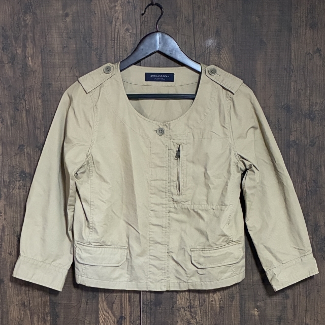 A438◇SPICK AND SPAN | スピックアンドスパン コットンジャケット モカブラウン レディース 38サイズ 中古品拍卖