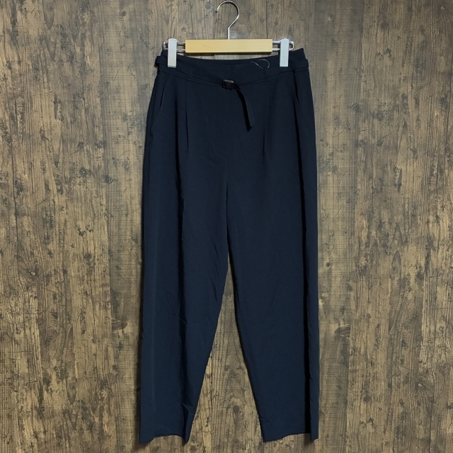 A442◇NATURAL BEAUTY BASIC | ナチュラルビューティーベーシック テーパードパンツ ネイビー レディース Mサイズ 中古品拍卖