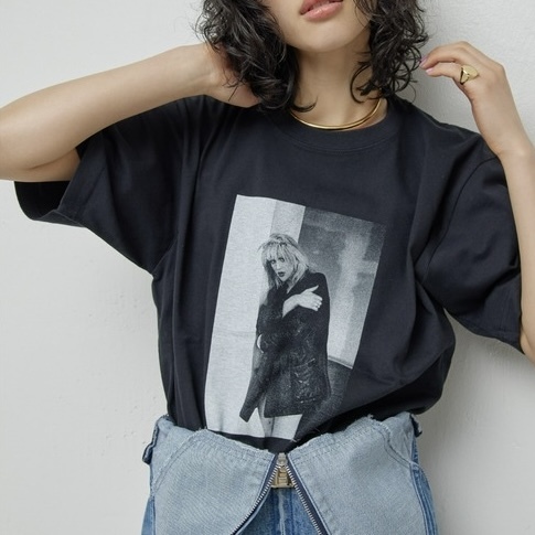 ★ 即決・送料無料 ★ 新品 GALLARDAGALANTE ガリャルダガランテ コートニーフォトTシャツ 黒拍卖