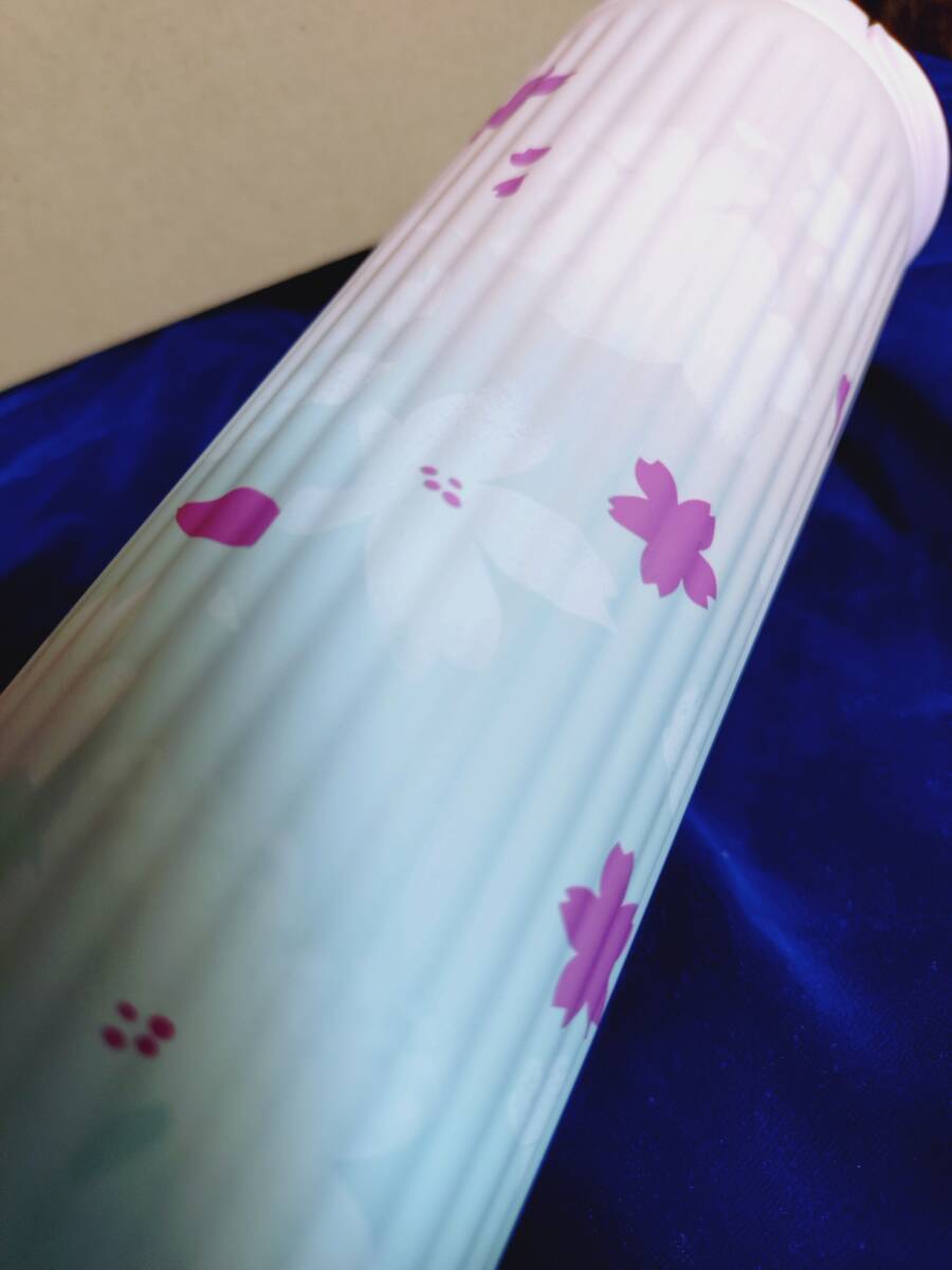 ★レア★スタバ桜タンSAKURA2021ステンレスタンブラー★プリーツ473ml蓋付き真空二重構造バキューム保温保冷さくら携帯水筒水分補給限定品拍卖