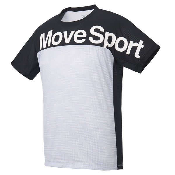 新品【デサント】メッシュTシャツ Lサイズ/ホワイト DMMRJA66 DESCENTE Move Sport 吸水 速乾 ストレッチ グラフィック カモフラ拍卖