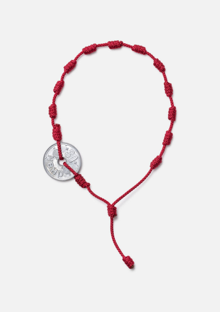 未使用 25SS ネイバーフッド CORD COIN BRACELET 赤 NEIGHBORHOOD拍卖