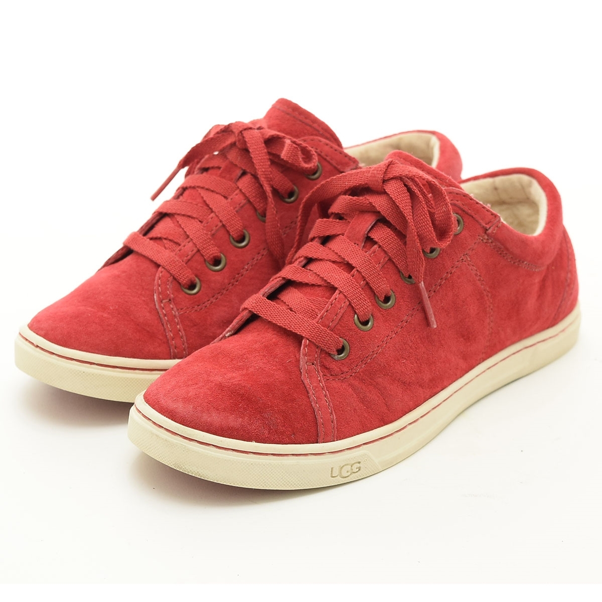 □543072 UGG Australia アグ オーストラリア ○スニーカー 1005484 サイズUS6/23.0cm レディース レッド拍卖
