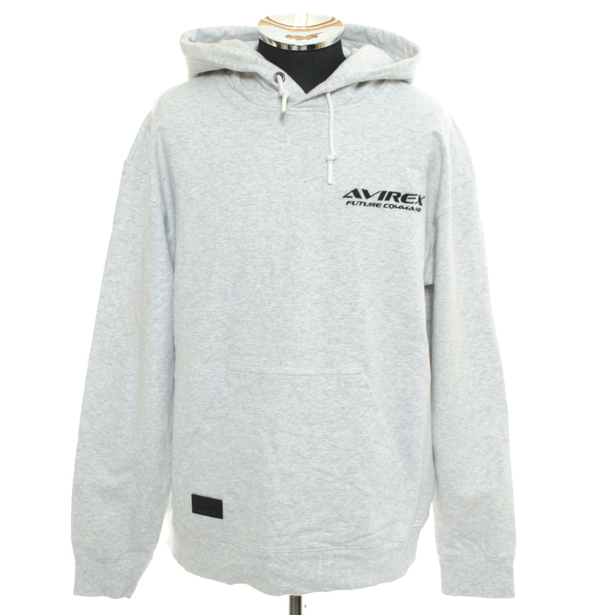 ●553250 AVIREX アヴィレックス ●スウェットパーカー AFC トレーニング プルオーバー フーディー 6113303 サイズL メンズ グレー拍卖