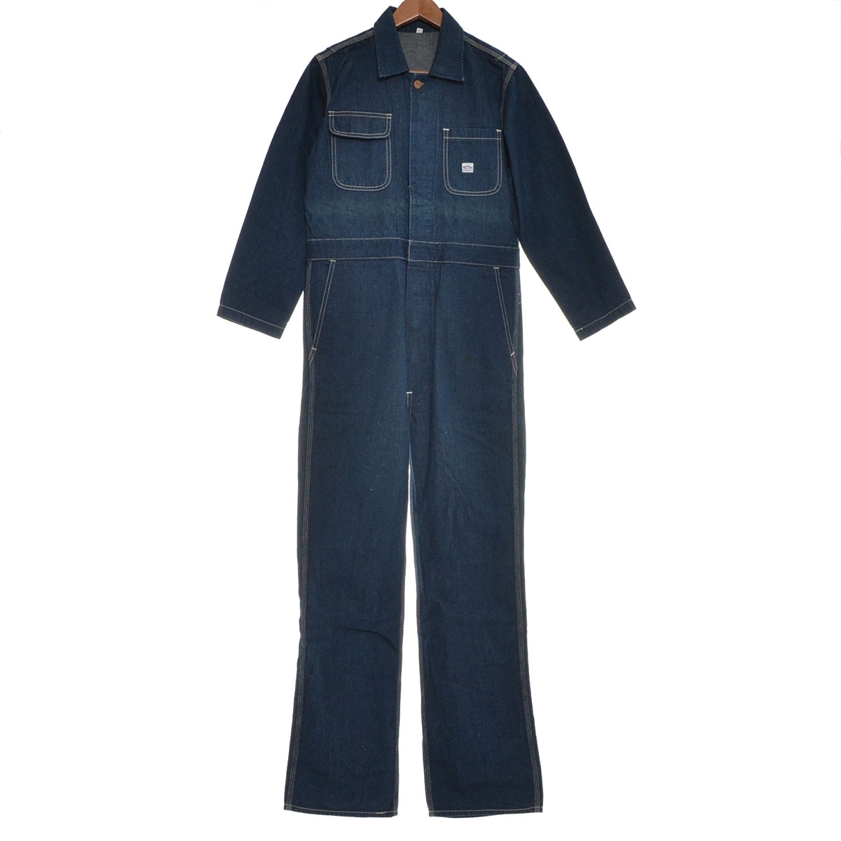 ●553093 WORLD WORKERS ワールドワーカーズ ●デニムオーバーオール ジャンプスーツ サイズM メンズ インディゴ拍卖