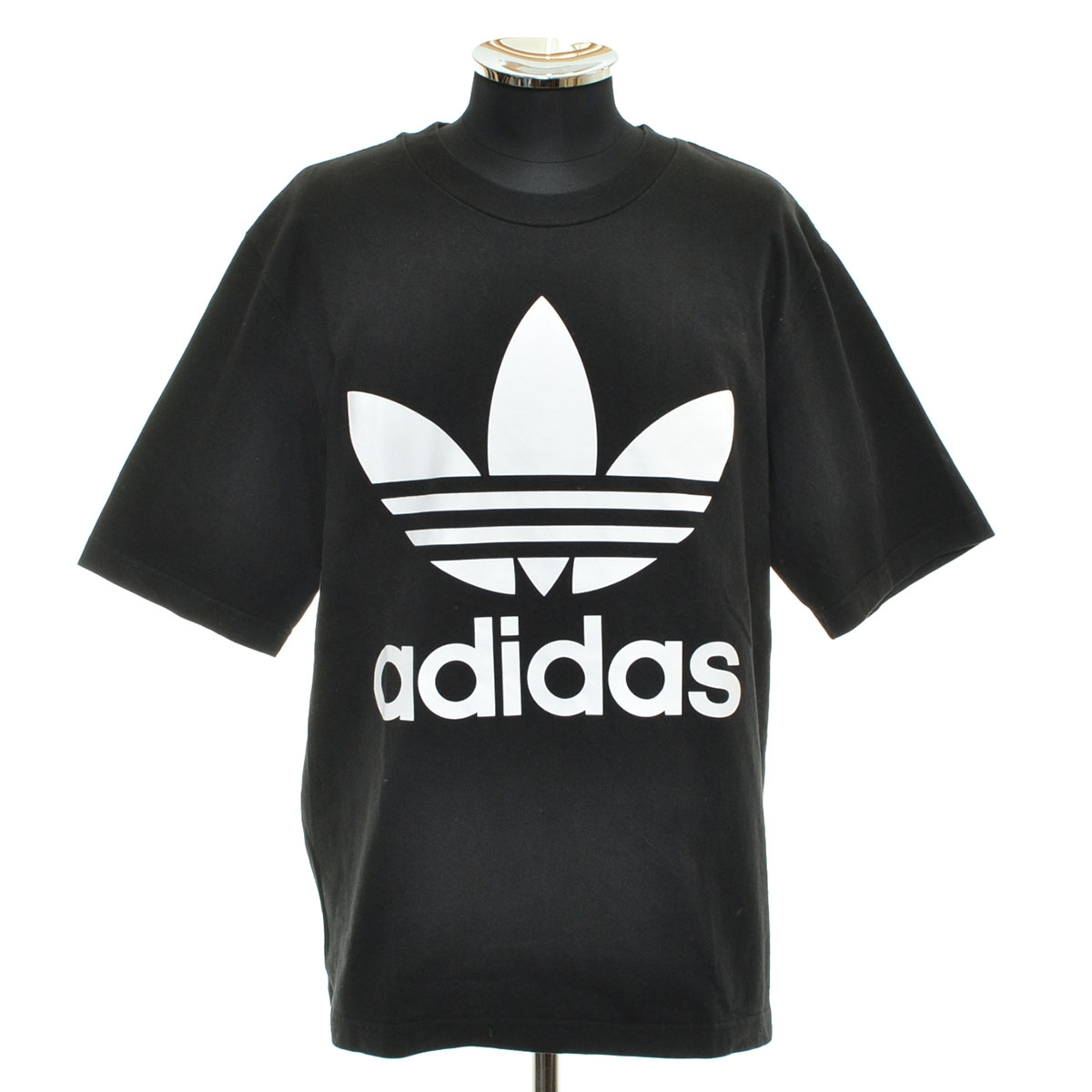 ●557141 adidas Originals アディダス オリジナルス ●Tシャツ 半袖 OVERSIZED TEE CW1211 サイズL メンズ ブラック拍卖
