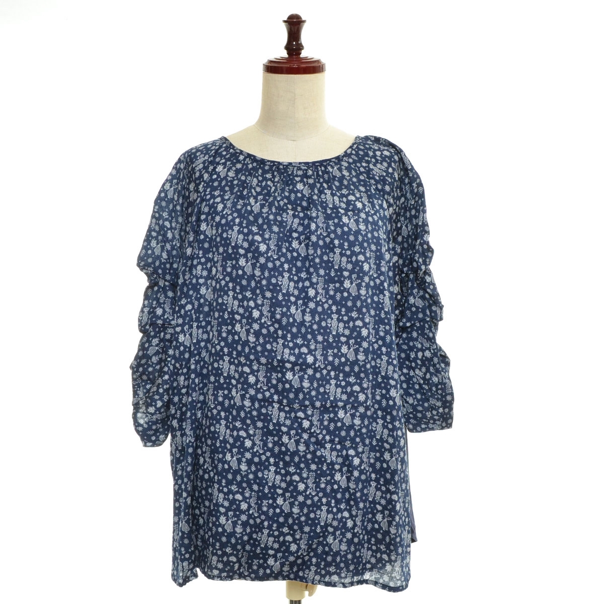 ■550900 AS KNOW AS olaca おおらかサイズ●長袖カットソー 彼女たちの共演BL OB1590 サイズ15 ラグラン レディース拍卖