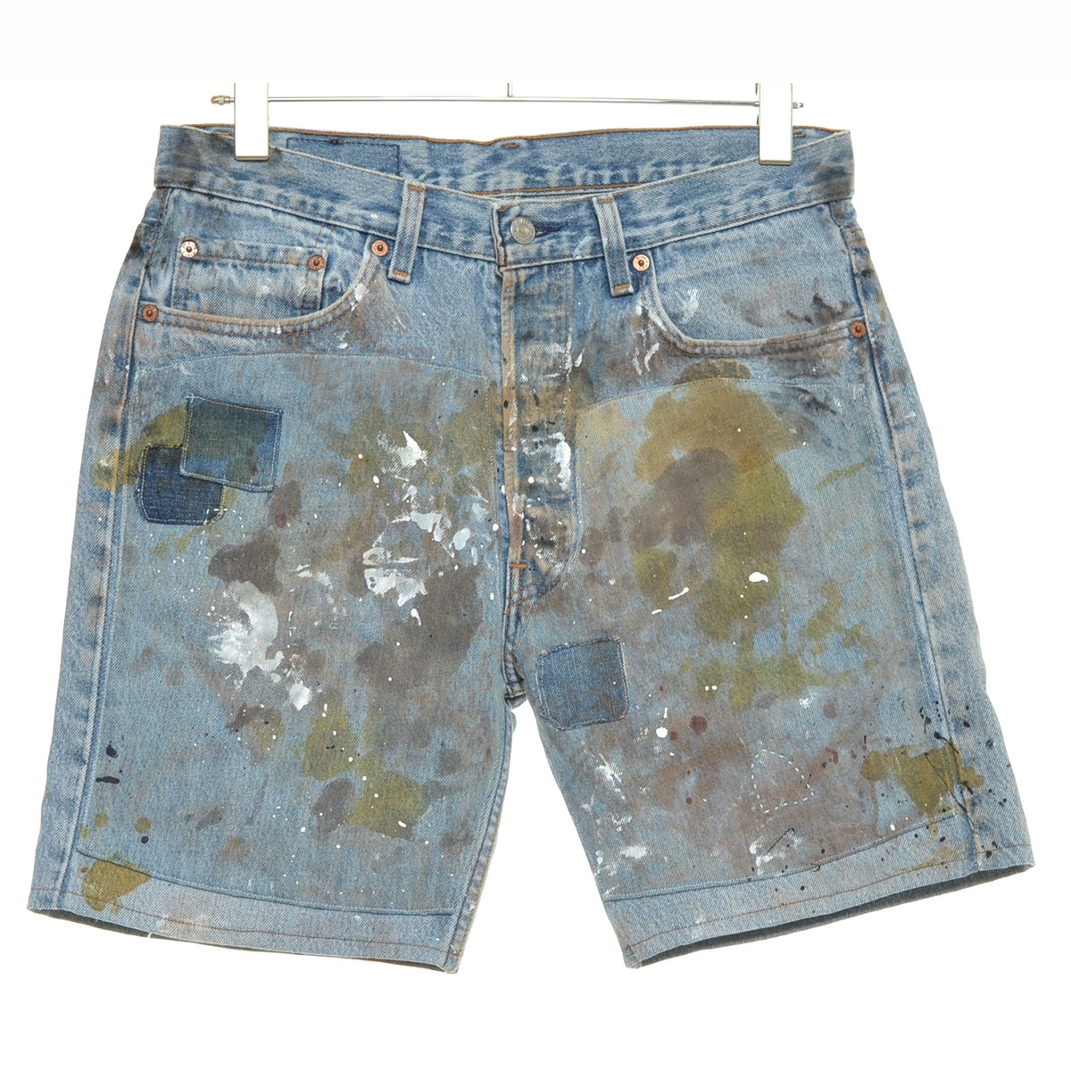 ●555270 LEVI'S リーバイス ●デニムパンツ ジーンズ リメイクショートパンツ ボタン裏522 メンズ インディゴ拍卖