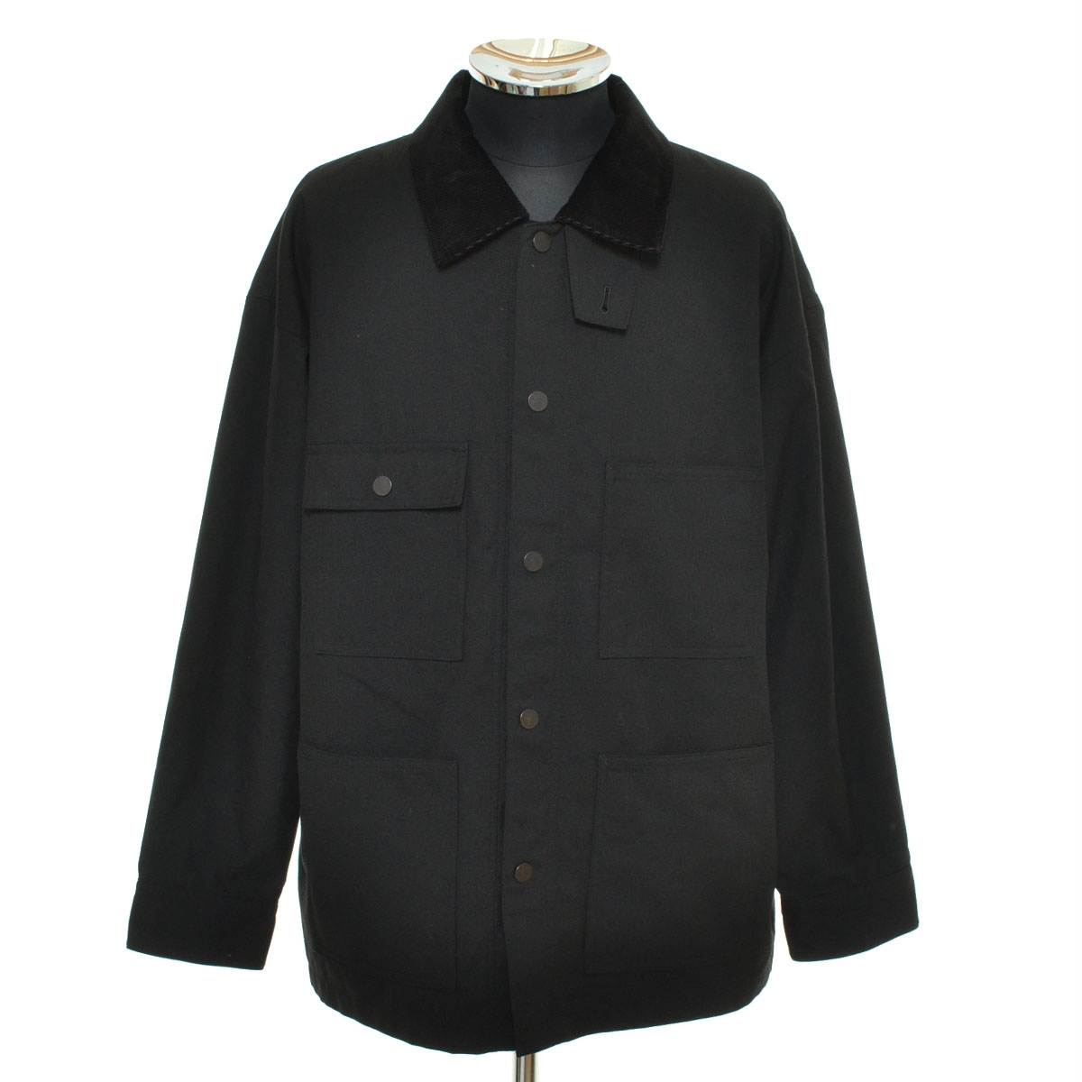 ●555358 monkey time UNITED ARROWS ●カバーオール ジャケット TW TWILL COVERALL 8325-112-0829 サイズS メンズ ブラック拍卖