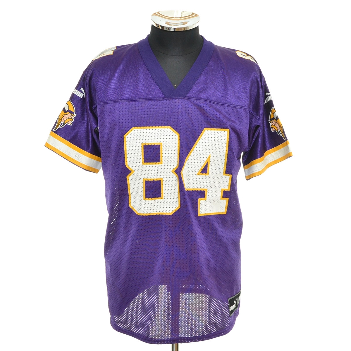 ●555372 PUMA プーマ ●ゲームシャツ アメフト 90-00s NFL ミネソタ バイキングス サイズL メンズ パープル拍卖