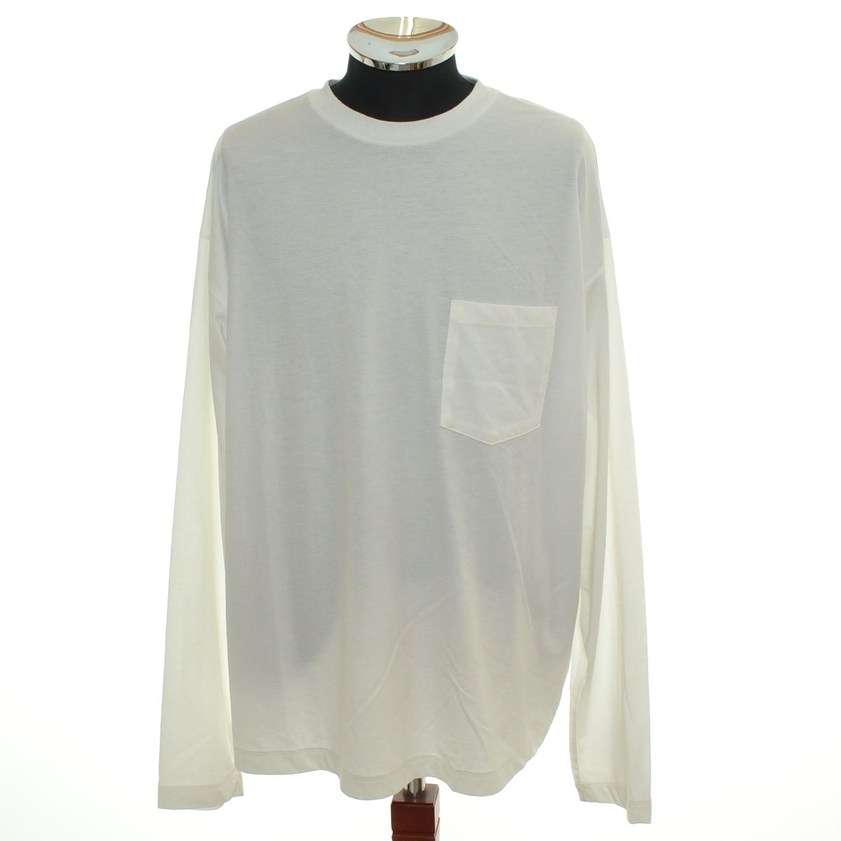 ●556712 SEVEN BY SEVEN セブンバイセブン ●長袖 Tシャツ LONG SLEEVE TEE 800-1166041 サイズS メンズ 日本製 ホワイト拍卖