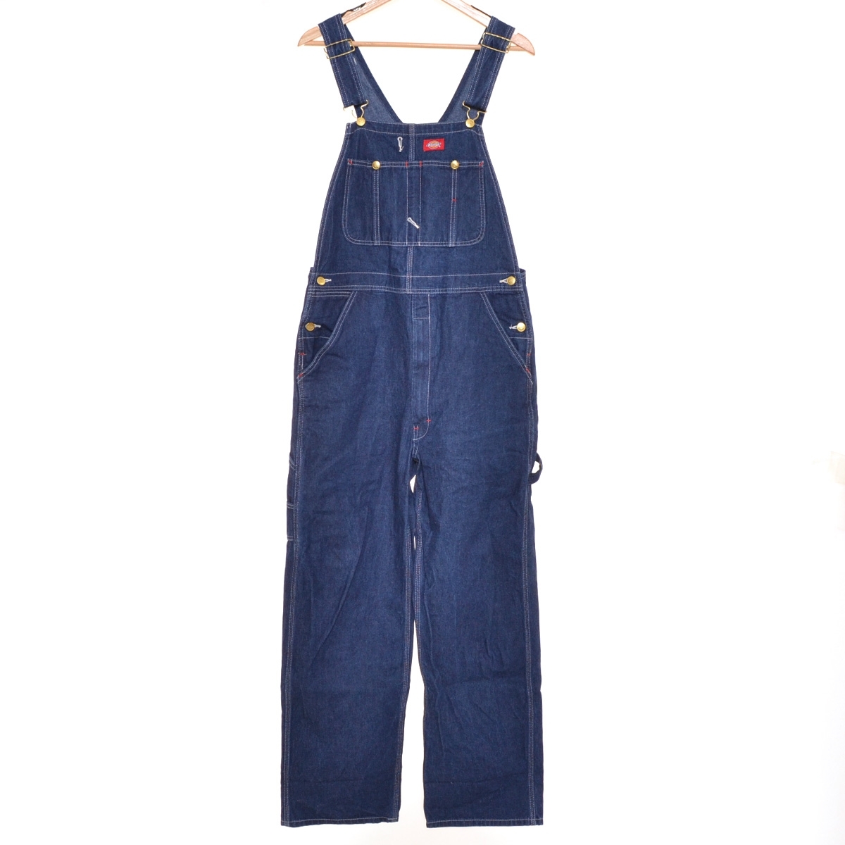 ●499398 Dickies ディッキーズ ●オーバーオール デニム サイズW32×L32 メンズ インディゴ拍卖