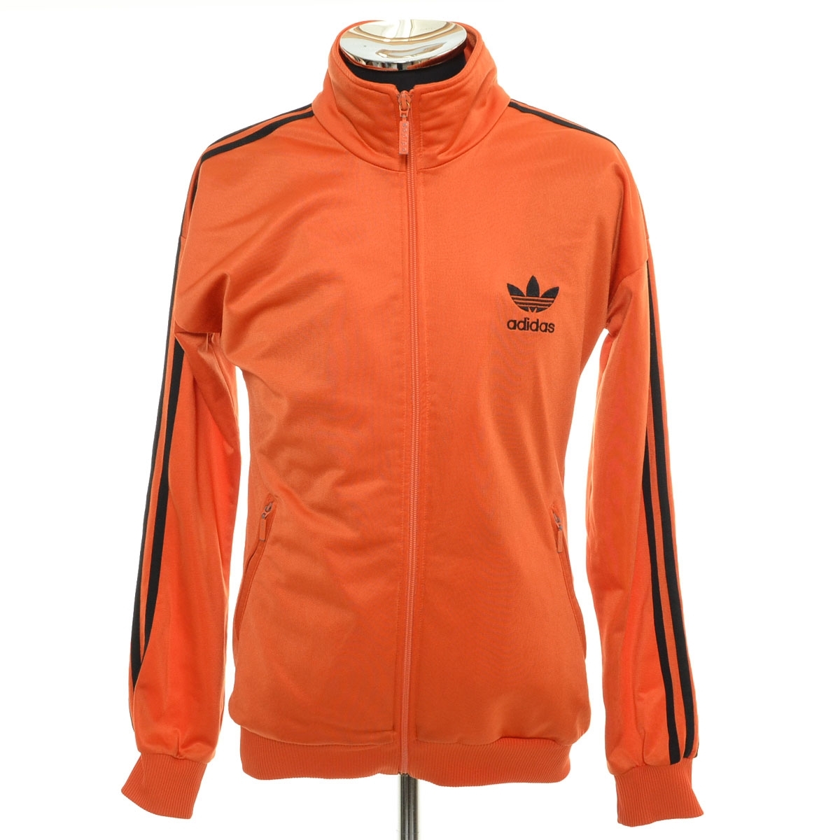 ●555835 adidas アディダス ●トラックジャケット ジャージ 80s-90s 黒タグ ヴィンテージ サイズD4-F168 メンズ オレンジ拍卖