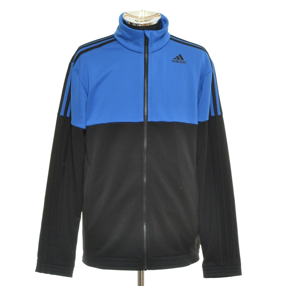 ●554727 adidas アディダス ●トラックジャケット ジャージ トップ AY3010 サイズL メンズ ブラック ブルー拍卖