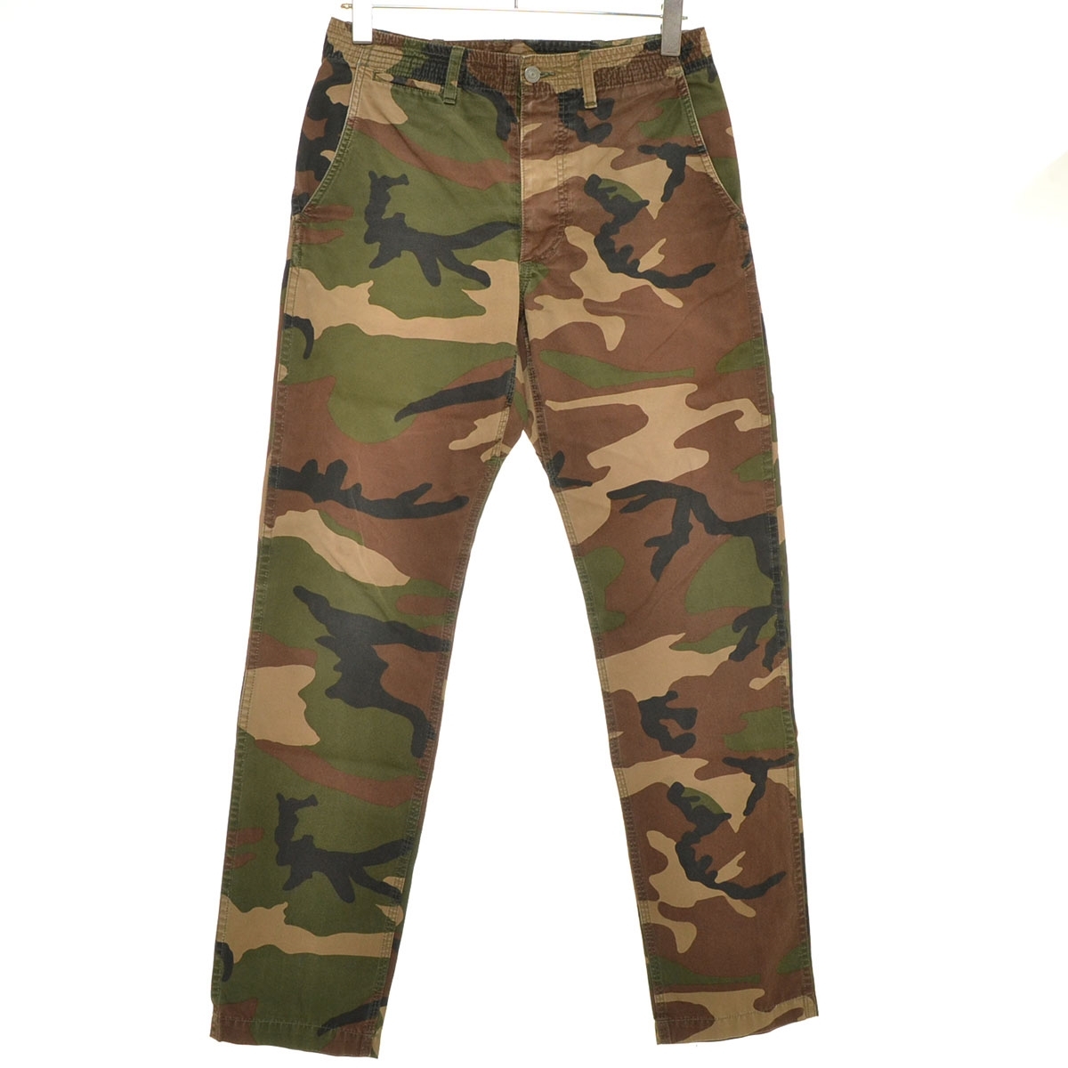 ●555319 SASSAFRAS ササフラス ●パンツ メンズ 日本製 カーキ カモフラ拍卖