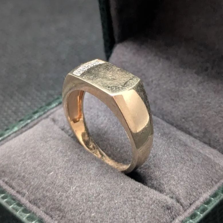 英国 シグネットリング シルバー925 GF スパークリング レクタンギュラー アンティーク スクエア型 レトロリング クラシックジュエリー拍卖