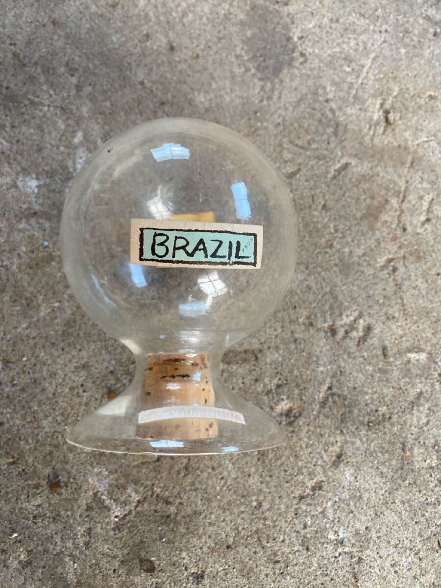 【送料無料】コーヒー豆ストッカー 球型 ガラス製 コーヒーキャニスター 昭和レトロ 喫茶店ディスプレイ拍卖