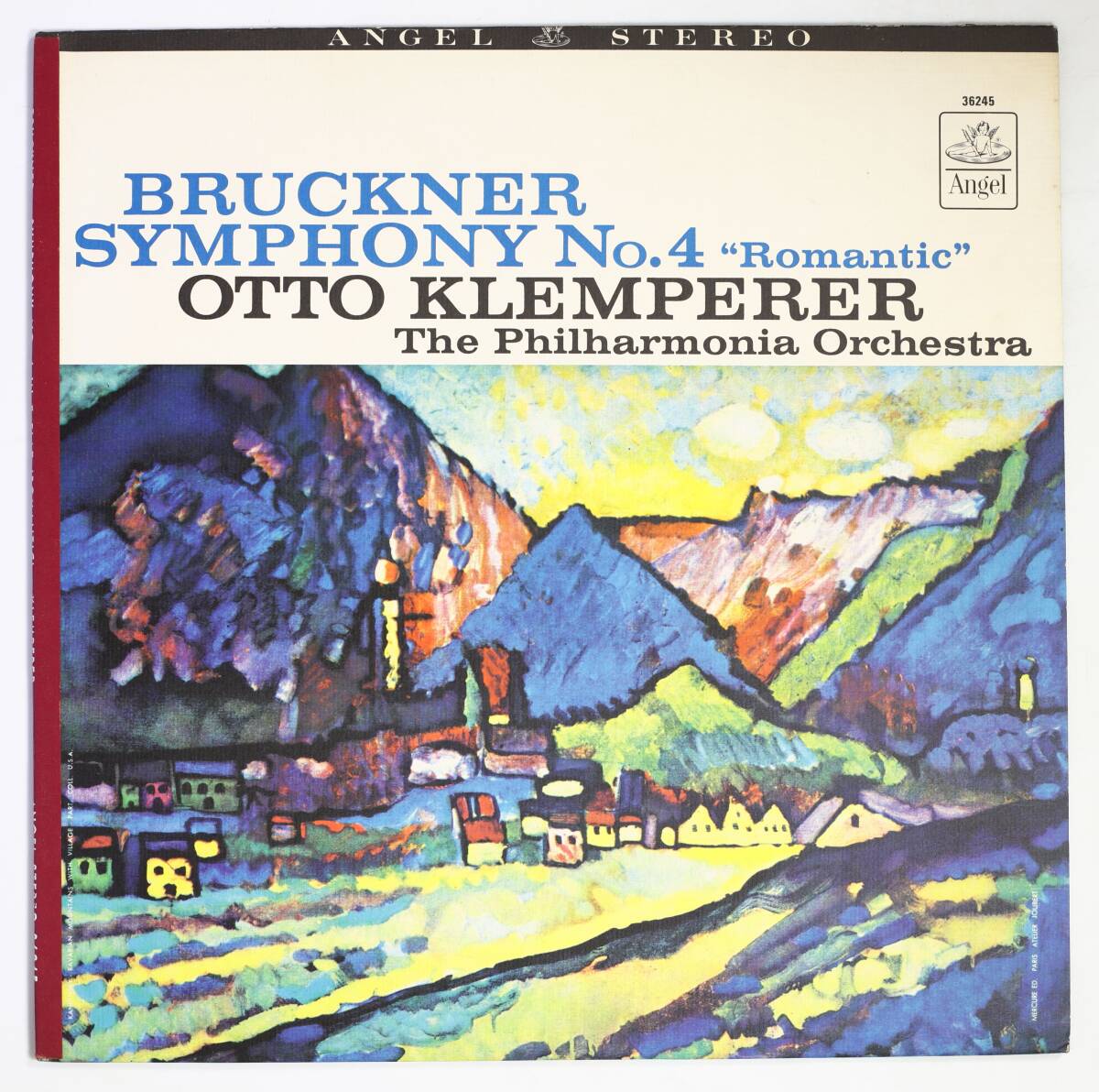 【US盤LP】オットー・クレンペラー,PO/ブルックナー:交響曲第4番 ロマンティック(並良品,ANGEL,1963,Otto Klemperer)拍卖