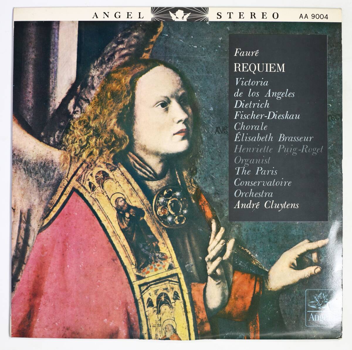【日初期LP】クリュイタンス/フォーレ:レクイエム(並良品,ANGEL,ペラ,白金,赤盤,Andre Cluytens)拍卖