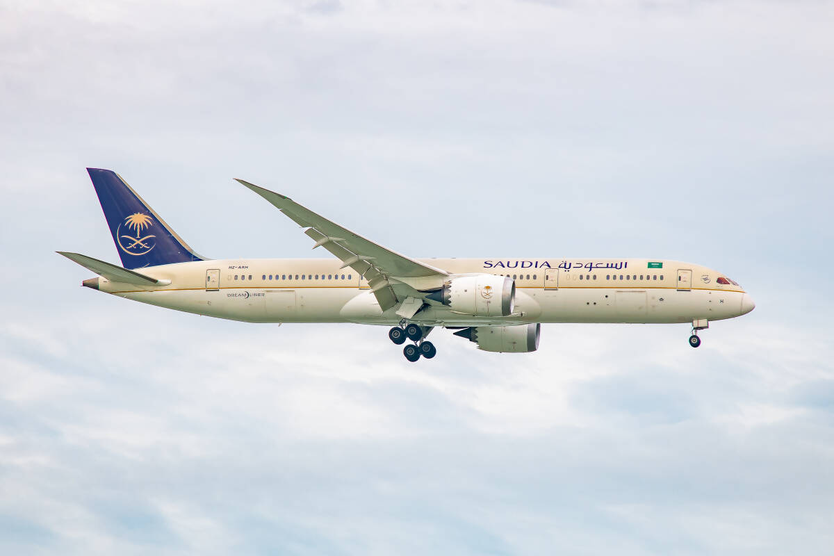 飛行機 デジタル 画像 ボーイング787 サウディア 1拍卖