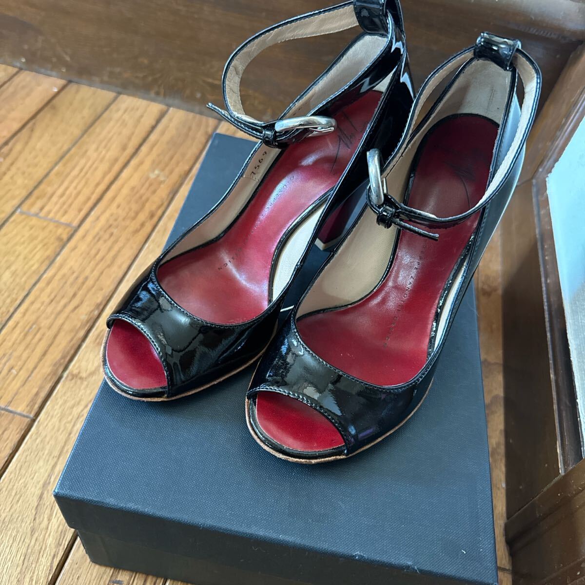 ザノッティ パンプス バイカラー 34拍卖