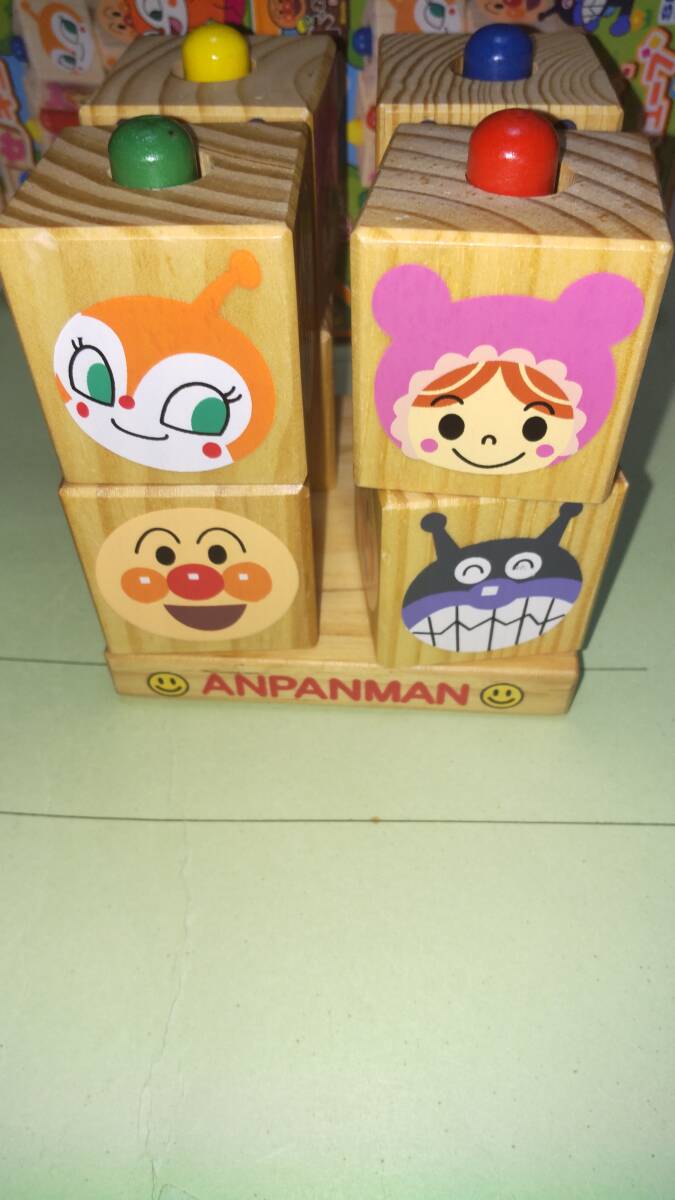 アンパンマン えあわせキューブ & ハンコ3体 & アンパンマンとはじめよう! いろかずかたち カード 拍卖