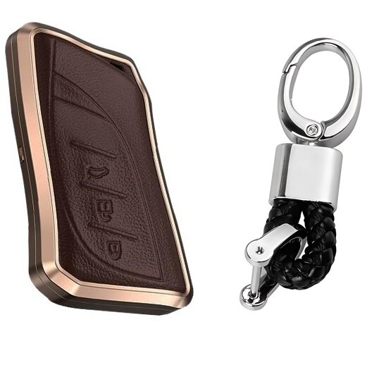 新品即決 レクサス アルミ 本革レザー 茶 キーケース キーカバー LX600 VJA310W LBX MAYH10 MAYH15 UX200 UX250h MZAA10 MZAH10 MZAH15拍卖