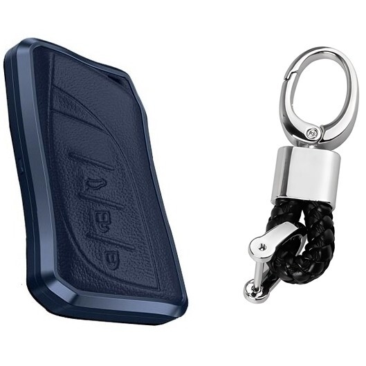 新品即決 レクサス アルミ 本革レザー 紺 キーケース キーカバー LX600 VJA310W LBX MAYH10 MAYH15 UX200 UX250h MZAA10 MZAH10 MZAH15拍卖