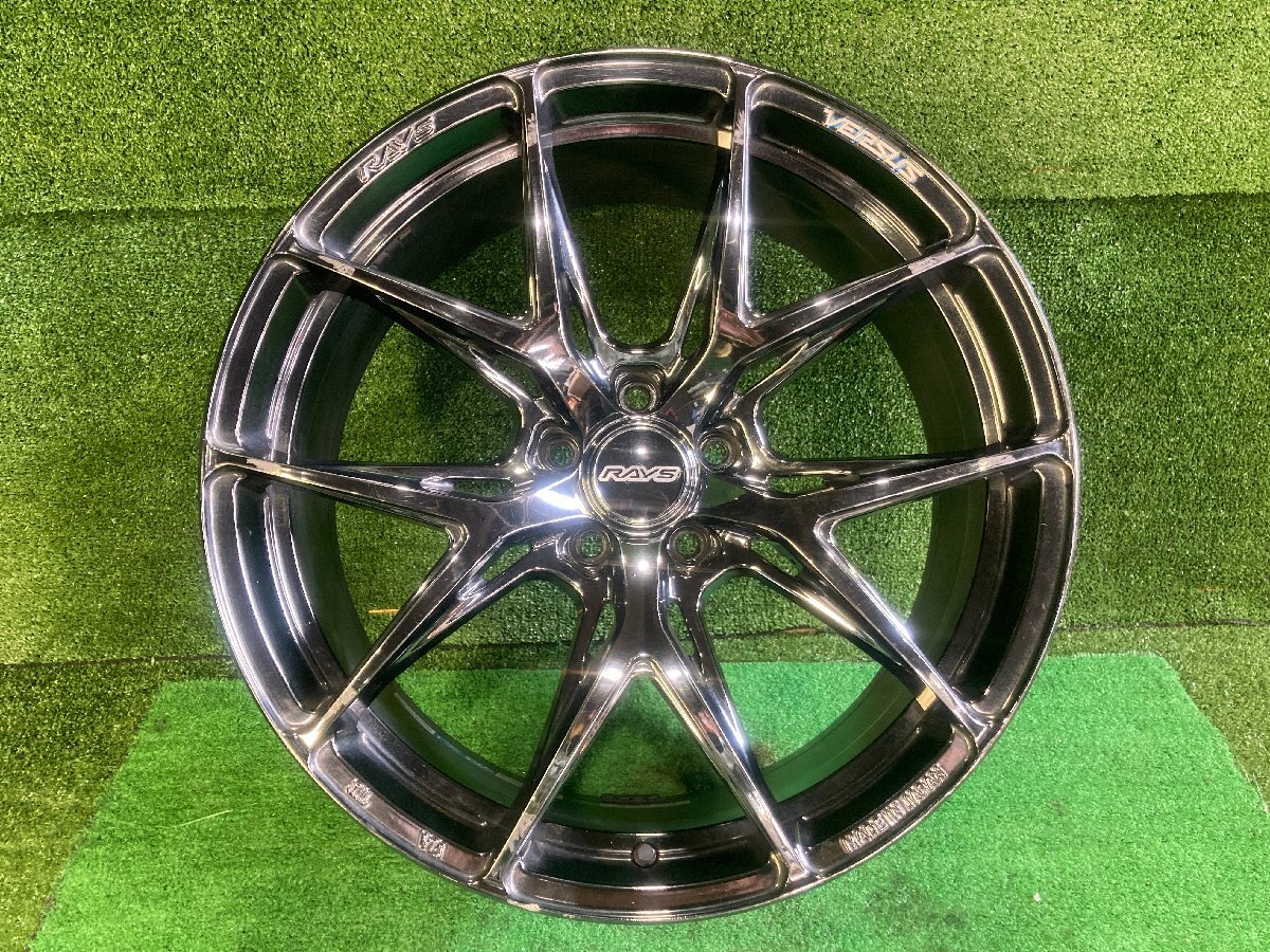 ◆ RAYS VERSUS VV21S 20インチ ホイール 1本 8.5J +38 PCD114.3 5穴 ジェットブラック YNJ 中古 G63 ◆拍卖