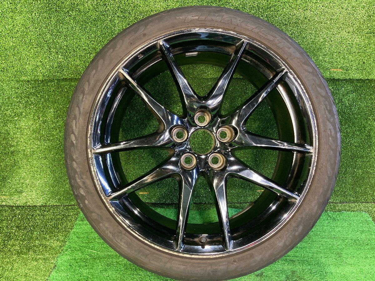 ◆ 溝あり トヨタ マークX 130 G's アルミホイール タイヤ 1本 19インチ FEDERAL 225/40ZR19 93Y XL 中古 G82 ◆拍卖