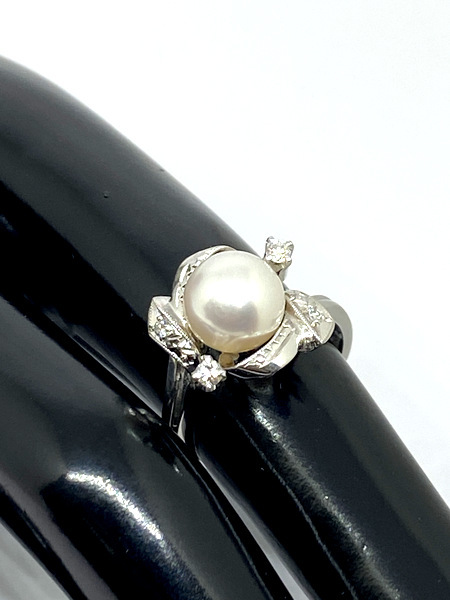 【即決/10号】 TASAKI PT900 あこや真珠 リング 8.0㎜ 田崎真珠 プラチナ 指輪 高品質 アコヤ パール 本真珠 ジュエリー 5.8g拍卖