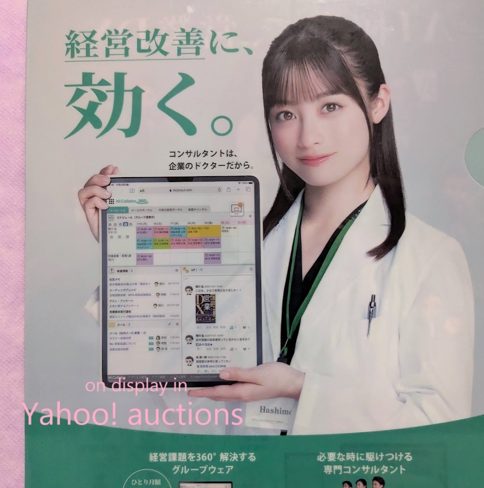 橋本環奈◆NIコンサルティング 両面プリント クリアファイル / NIConsulting 非売品拍卖