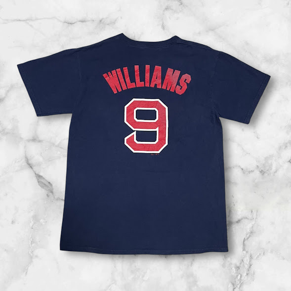 ★MLB レッドソックス Tシャツ Mサイズ テッドウィリアムズ 永久欠番 #9拍卖
