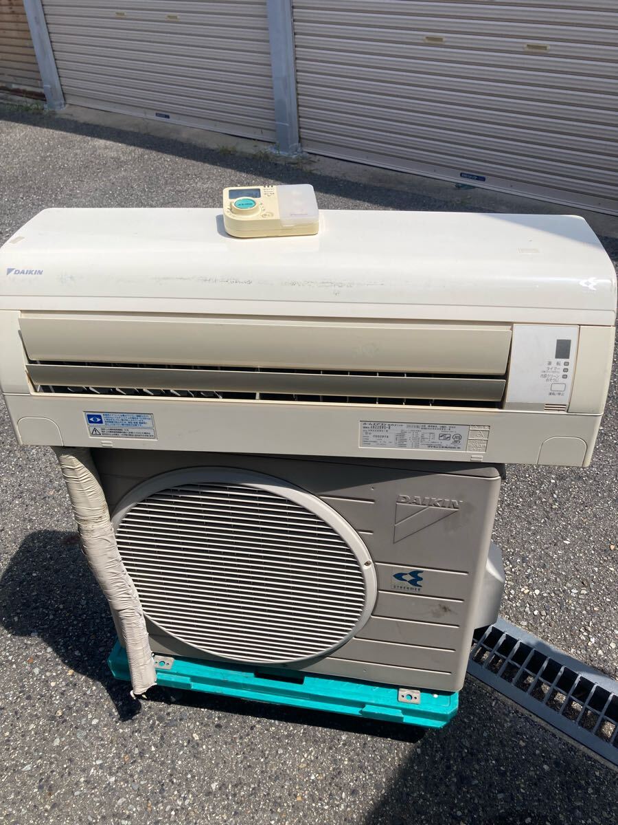 エアコン DAIKIN ダイキン AN22NWS-W 2012年製 リモコン付き 背板付き拍卖