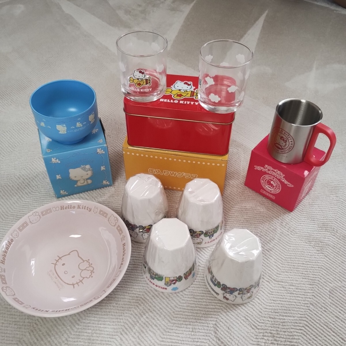 キティ 北海道菊水 ラーメン丼 瀬戸焼 ハローキティ拍卖