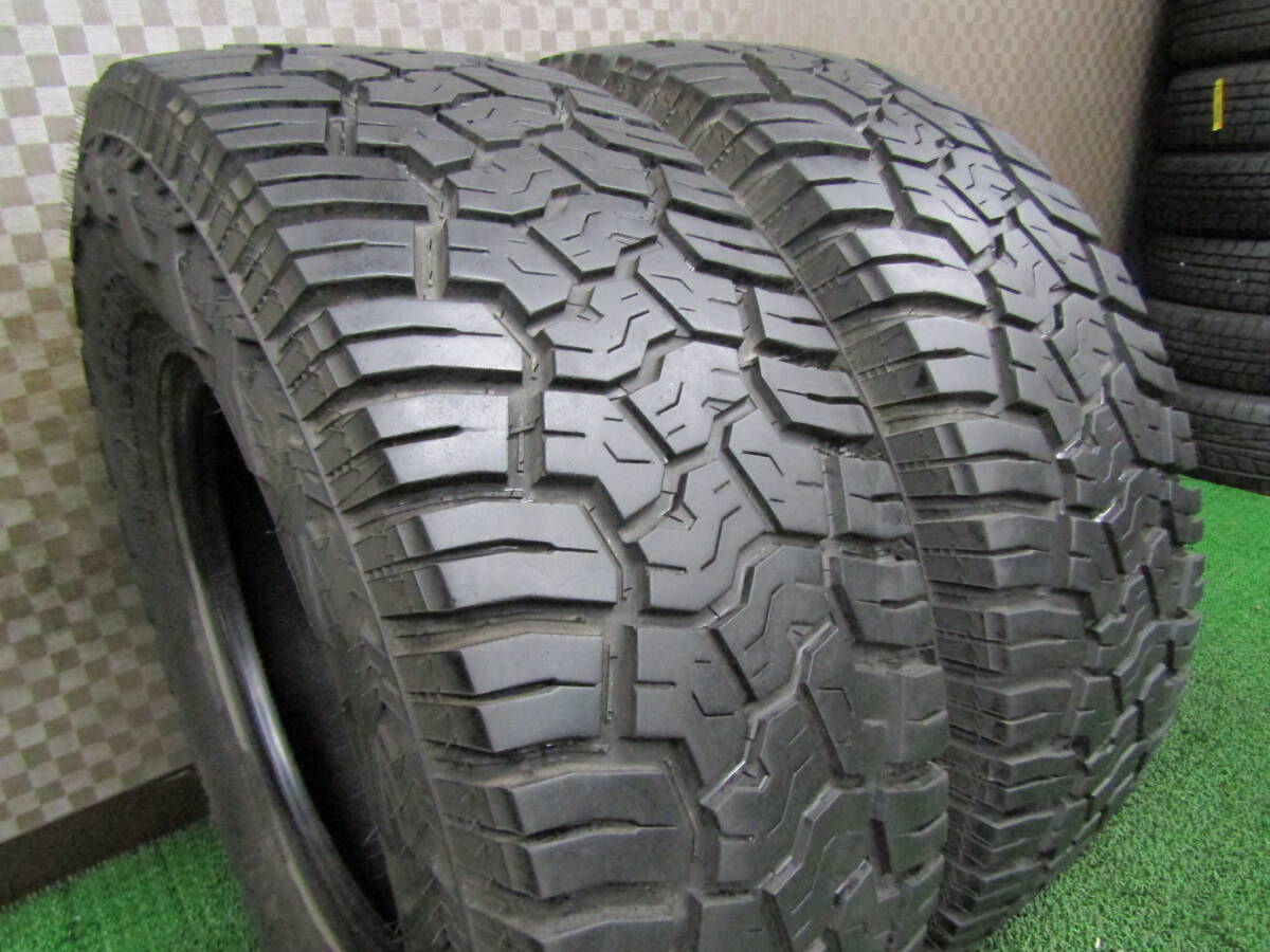 ☆送料無料☆2021年製☆約7分山☆カスタムに最適☆ヨコハマ GEOLANDAR X-AT LT295/70R17 121/118Q 10PR 2本 ジオランダー拍卖