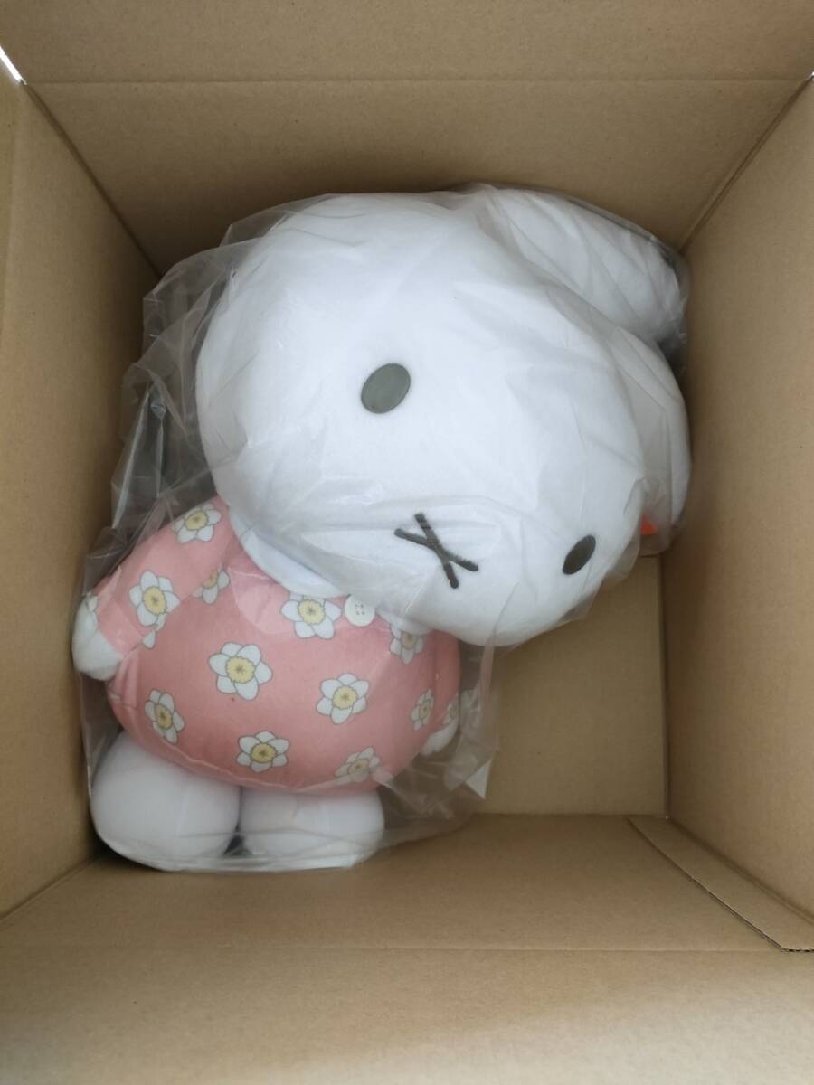 ★ミッフィーGRAN+ぬいぐるみ お花のワンピース★未使用品★miffy 特大サイズ ピンク★55cm拍卖