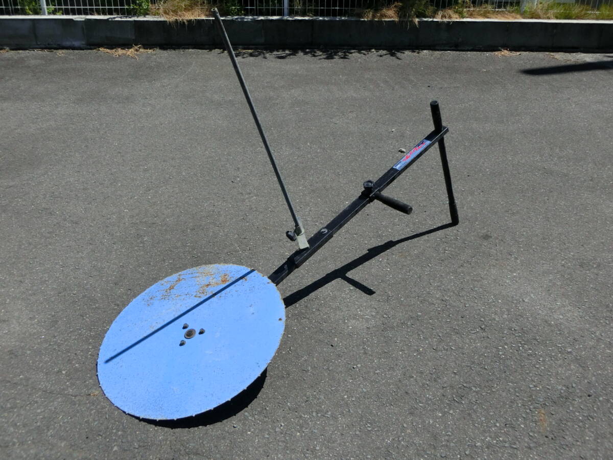 山形 備前製作所 スプレッダー NAS-601 畦シート 張り機 畔 直径 約590mm 手押し 農機具市場寒河江店拍卖