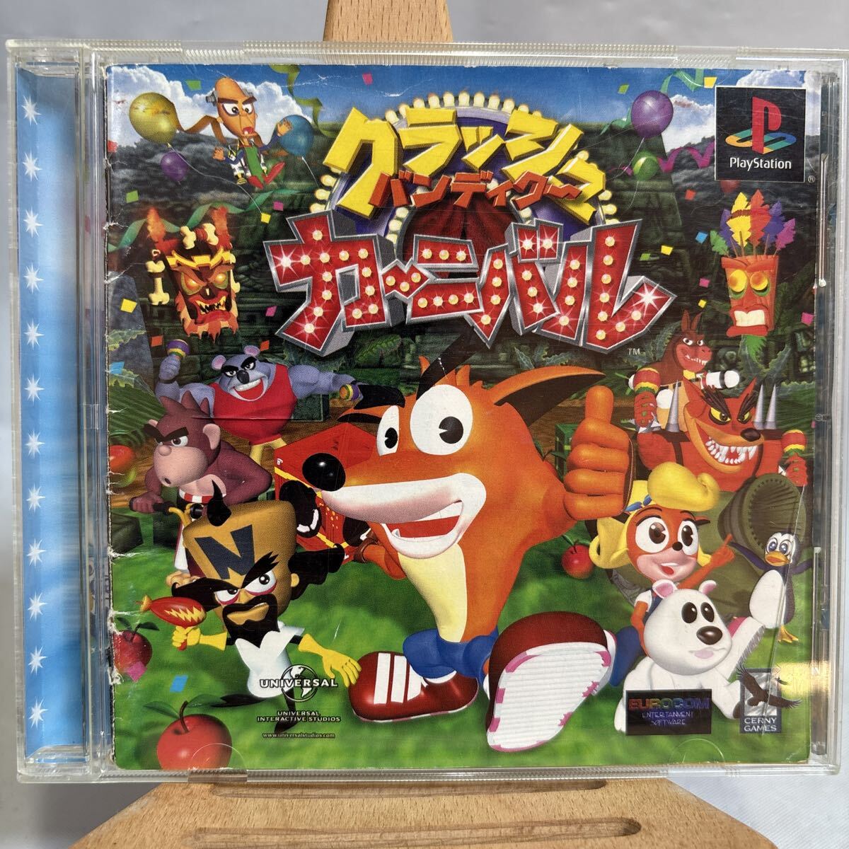 PS/クラッシュ・バンディクー カーニバル 取説有り 中古ジャンク品拍卖