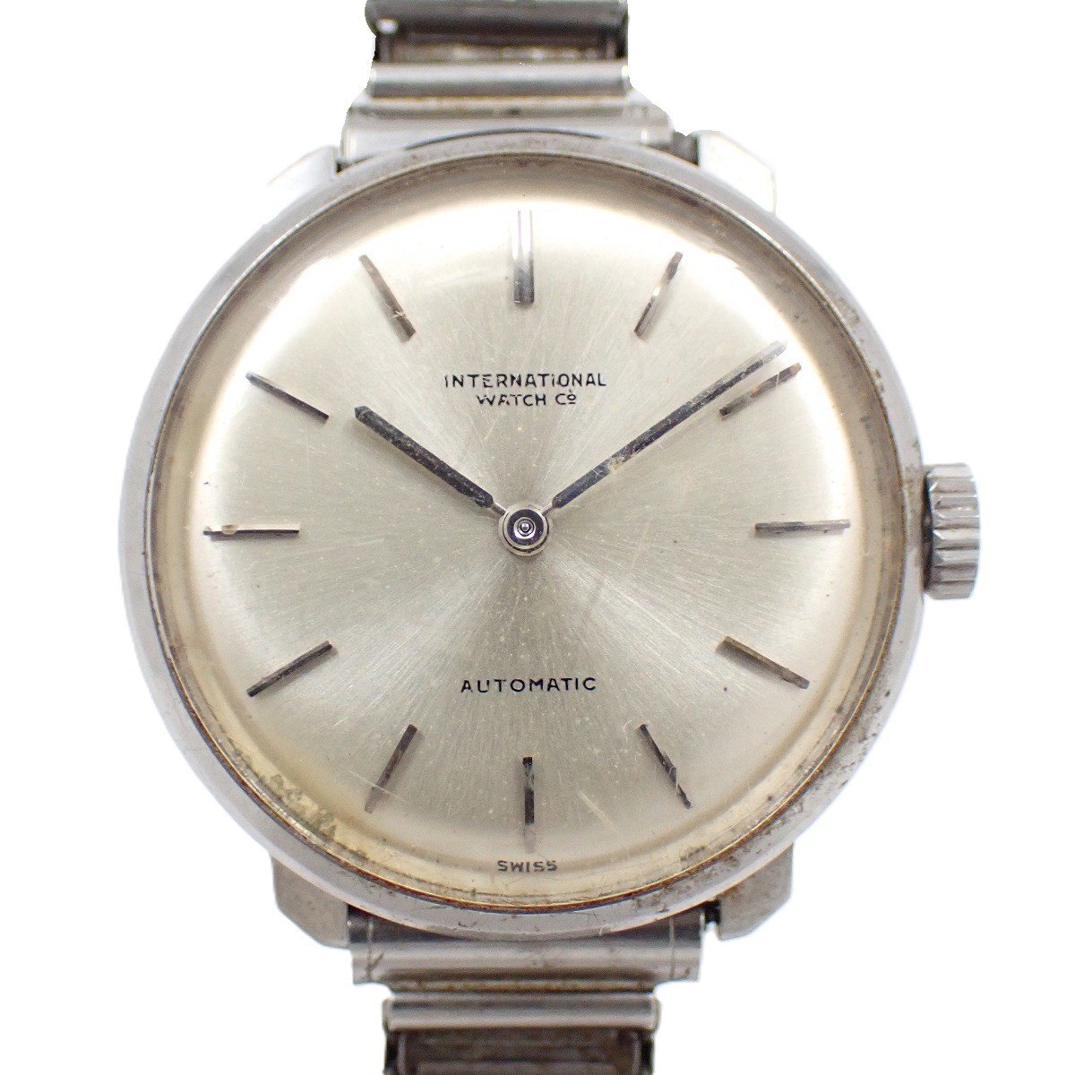IWC アンティーク 自動巻き レディース 腕時計 シルバー文字盤 社外ベルト【いおき質店】拍卖