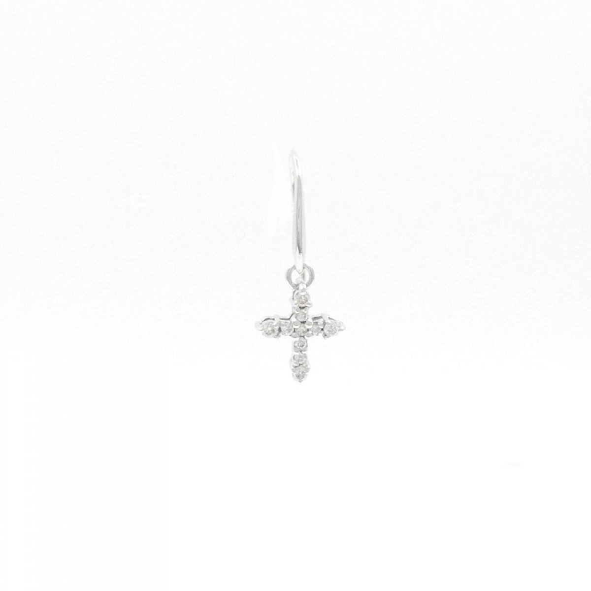 スタージュエリー クロス ダイヤモンド ピアス 0.08CT 片耳拍卖