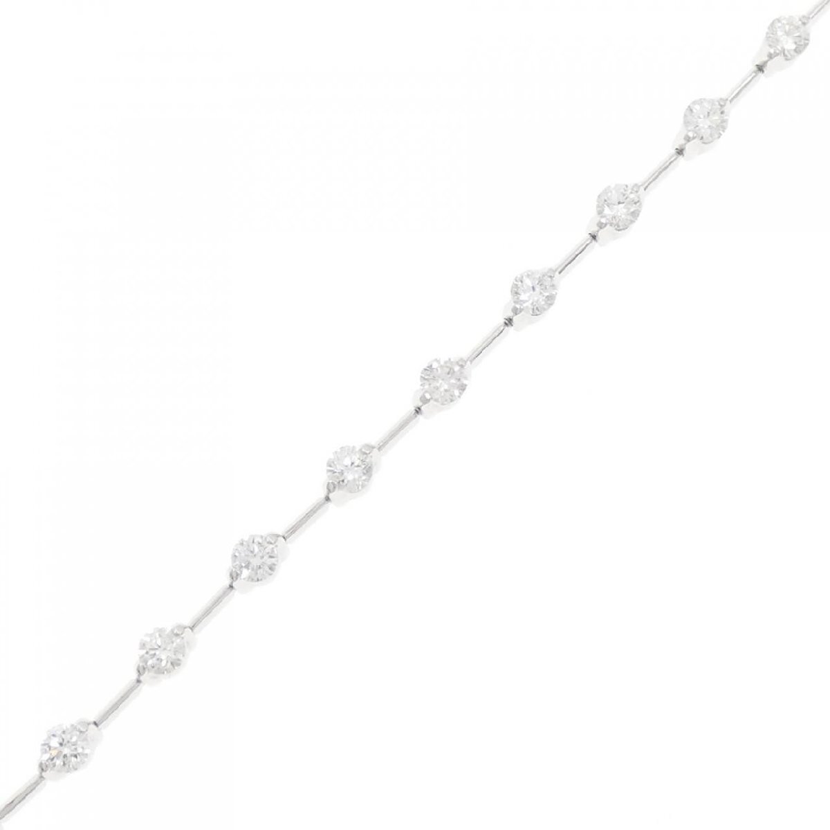 LINE ダイヤモンド ブレスレット 2.50CT拍卖