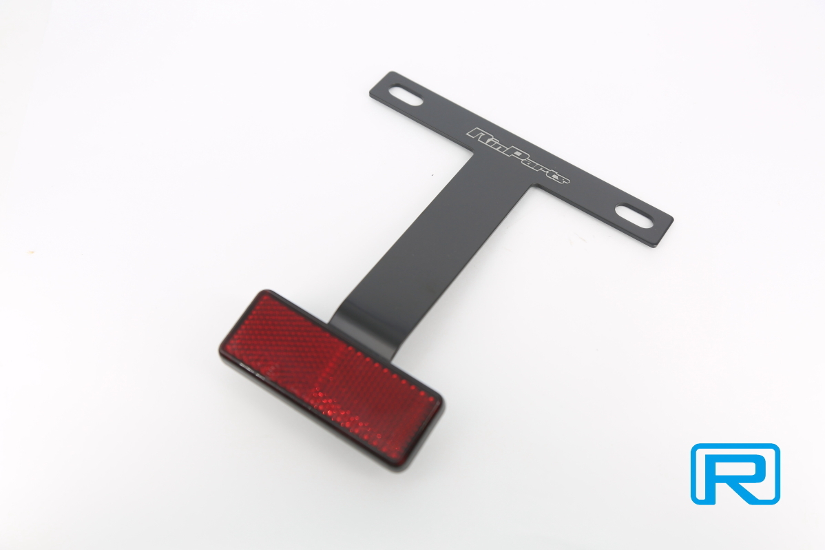 ★送料込み★ 車検対応 アルミステーSTDリフレクターKIT ブラックネコポスで発送拍卖